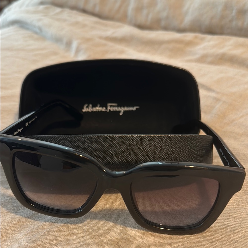 Salvatore Ferragamo Black Sunglasses